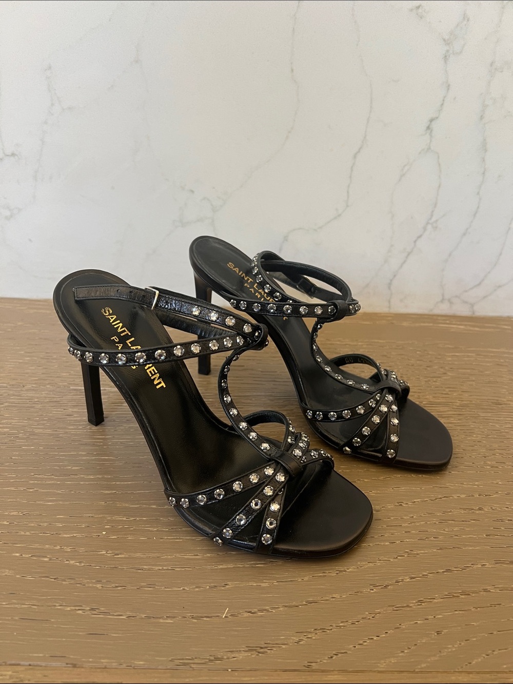 Saint Laurent black heels 35